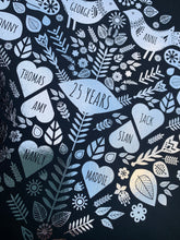 Load image into Gallery viewer, 25th Silver Anniversary Family Tree Print