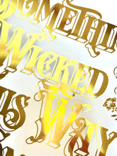 Load image into Gallery viewer, Gothic Typographic Foil Print