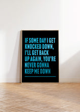 Load image into Gallery viewer, I Get Knocked Down Chumbawamba Print