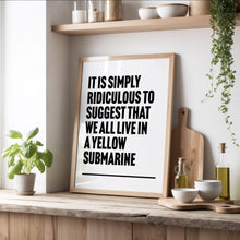 Load image into Gallery viewer, Yellow Submarine Beatles Print