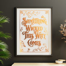 Load image into Gallery viewer, Gothic Typographic Foil Print