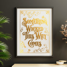 Load image into Gallery viewer, Gothic Typographic Foil Print