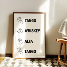 Load image into Gallery viewer, Twat Sign Language Print
