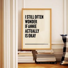 Load image into Gallery viewer, Annie Are You Okay Michael Jackson Print