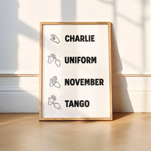 Load image into Gallery viewer, Cunt Sign Language Print