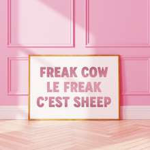 Load image into Gallery viewer, Freak Cow Le Freak C'est Sheep Print