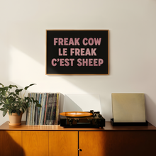 Load image into Gallery viewer, Freak Cow Le Freak C'est Sheep Print