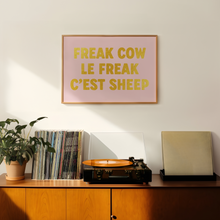 Load image into Gallery viewer, Freak Cow Le Freak C'est Sheep Print