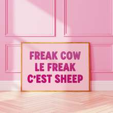 Load image into Gallery viewer, Freak Cow Le Freak C'est Sheep Print