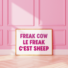Load image into Gallery viewer, Freak Cow Le Freak C'est Sheep Print