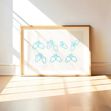Load image into Gallery viewer, FUCK OFF British Sign Language Print