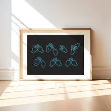 Load image into Gallery viewer, FUCK OFF British Sign Language Print
