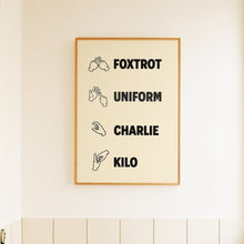 Load image into Gallery viewer, Fuck British Sign Language Print