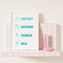 Load image into Gallery viewer, Fuck British Sign Language Print