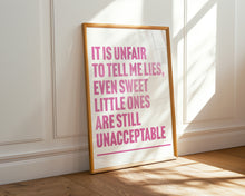 Load image into Gallery viewer, Tell Me Lies Fleetwood Mac Print