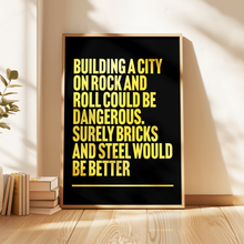 Load image into Gallery viewer, We Built This City On Rock And Roll Starship Print