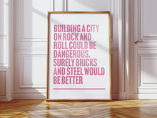 Load image into Gallery viewer, We Built This City On Rock And Roll Starship Print
