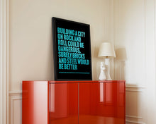 Load image into Gallery viewer, We Built This City On Rock And Roll Starship Print
