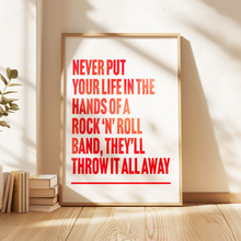 Load image into Gallery viewer, Don't Look Back In Anger Oasis Print