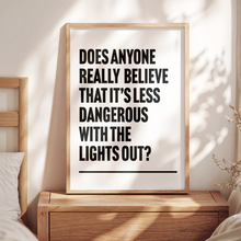 Load image into Gallery viewer, With The Lights Off Teen Spirit Nirvana Print