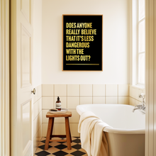 Load image into Gallery viewer, With The Lights Off Teen Spirit Nirvana Print