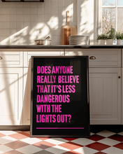Load image into Gallery viewer, With The Lights Off Teen Spirit Nirvana Print