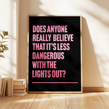 Load image into Gallery viewer, With The Lights Off Teen Spirit Nirvana Print