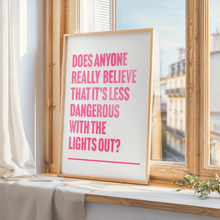 Load image into Gallery viewer, With The Lights Off Teen Spirit Nirvana Print