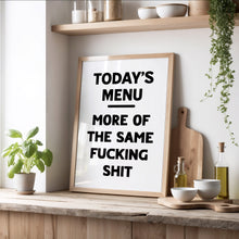 Load image into Gallery viewer, Today's Menu Print