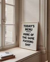 Load image into Gallery viewer, Today's Menu Print