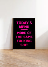 Load image into Gallery viewer, Today's Menu Print