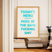 Load image into Gallery viewer, Today's Menu Print