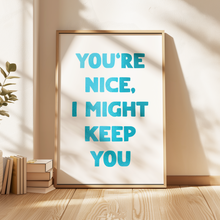 Load image into Gallery viewer, You're Nice Print