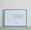 Vertical Lines Morse Code Song Lyric Print