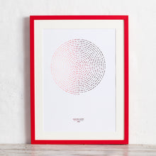 Load image into Gallery viewer, Spiral Morse Code Song Lyric Print