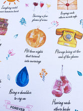 Load image into Gallery viewer, Personalised Illustrated Friend Print