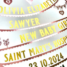 Load image into Gallery viewer, New Baby Girl Foil Print Gift