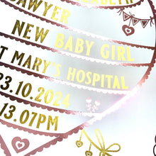 Load image into Gallery viewer, New Baby Girl Foil Print Gift