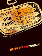 Load image into Gallery viewer, 9th Copper Wedding Anniversary Sardine Print