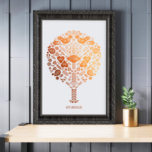 Load image into Gallery viewer, 22nd Copper Anniversary Family Tree Print