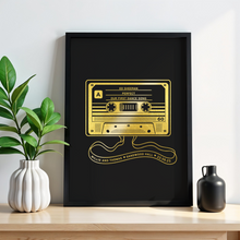 Load image into Gallery viewer, Cassette Tape Song Print