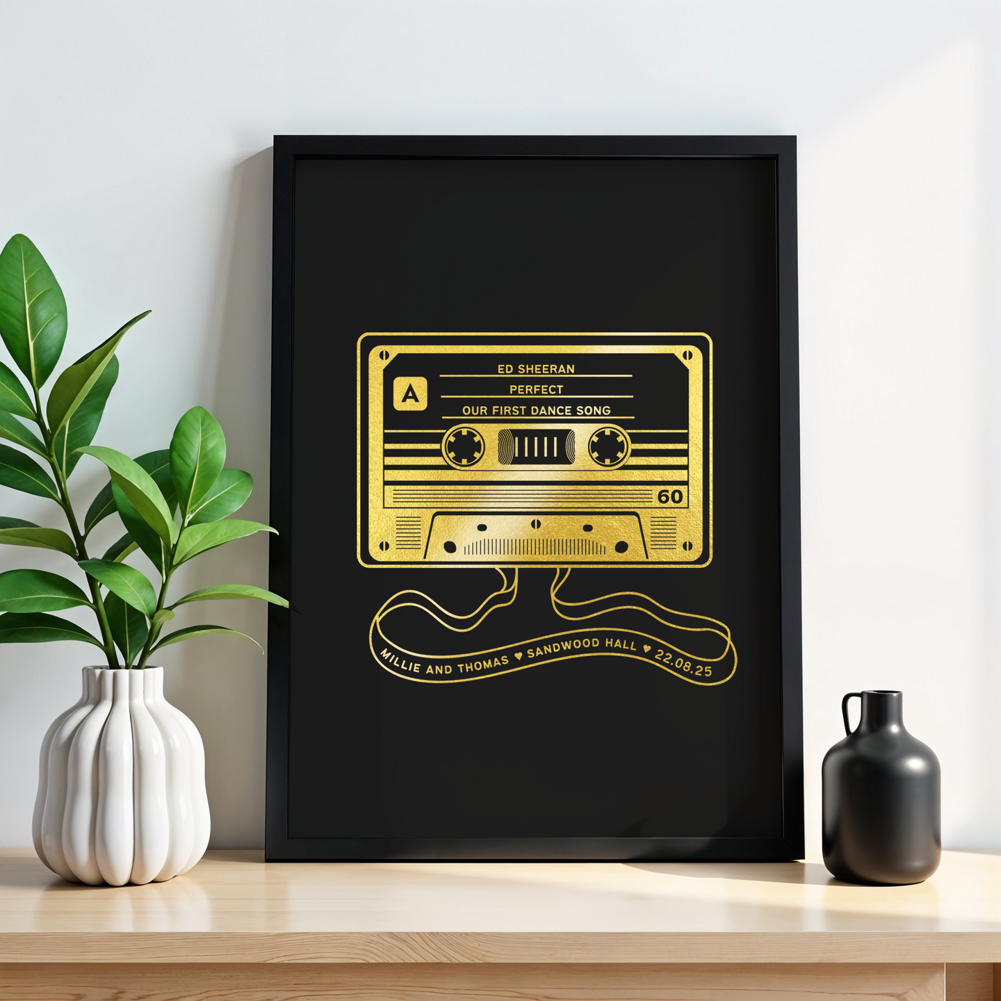 Cassette Tape Song Print