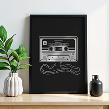 Load image into Gallery viewer, Cassette Tape Song Print