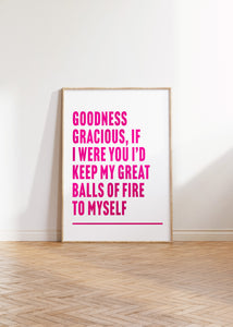 Balls Of Fire Print