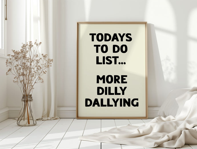 Todays To Do List Print