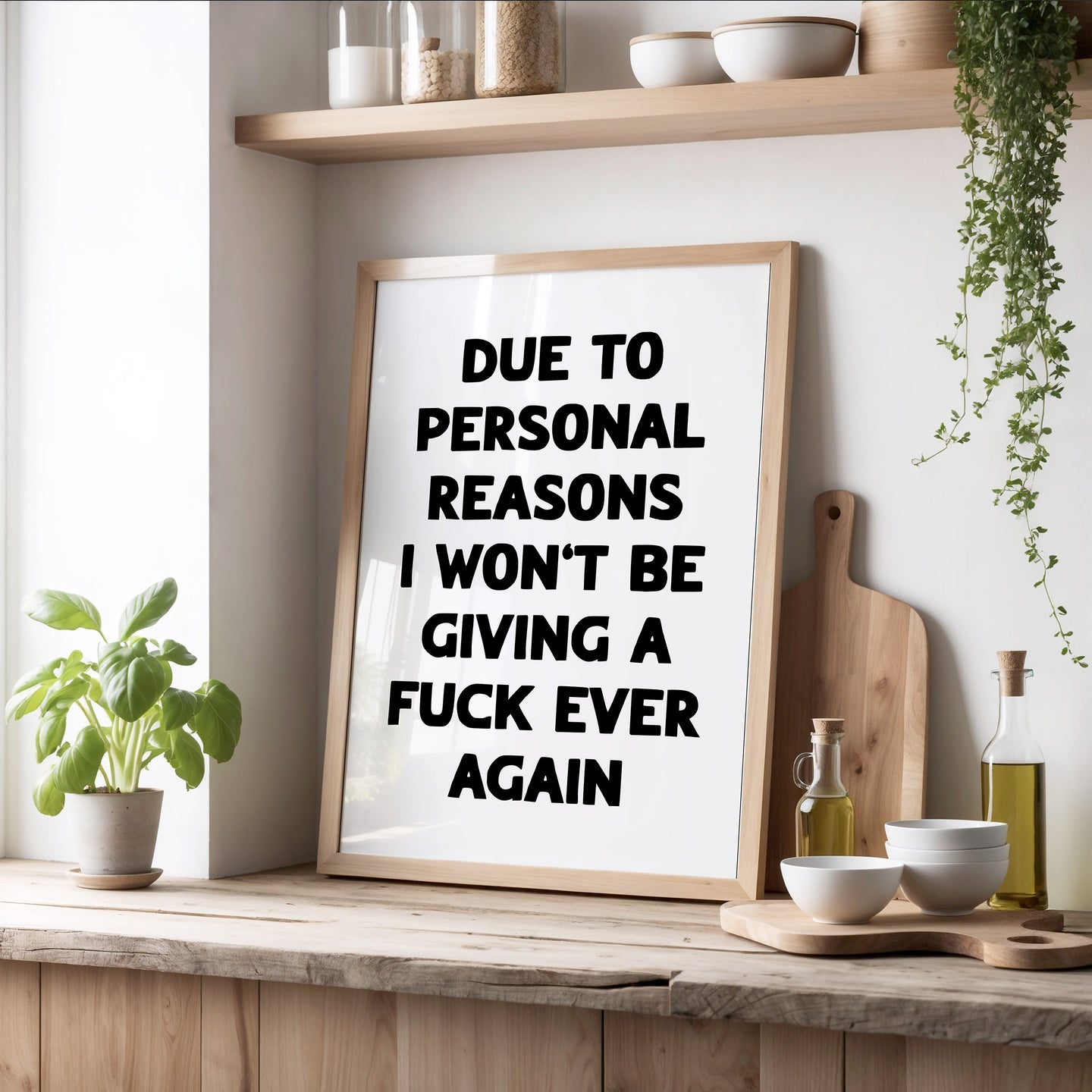 Due To Personal Reasons Print