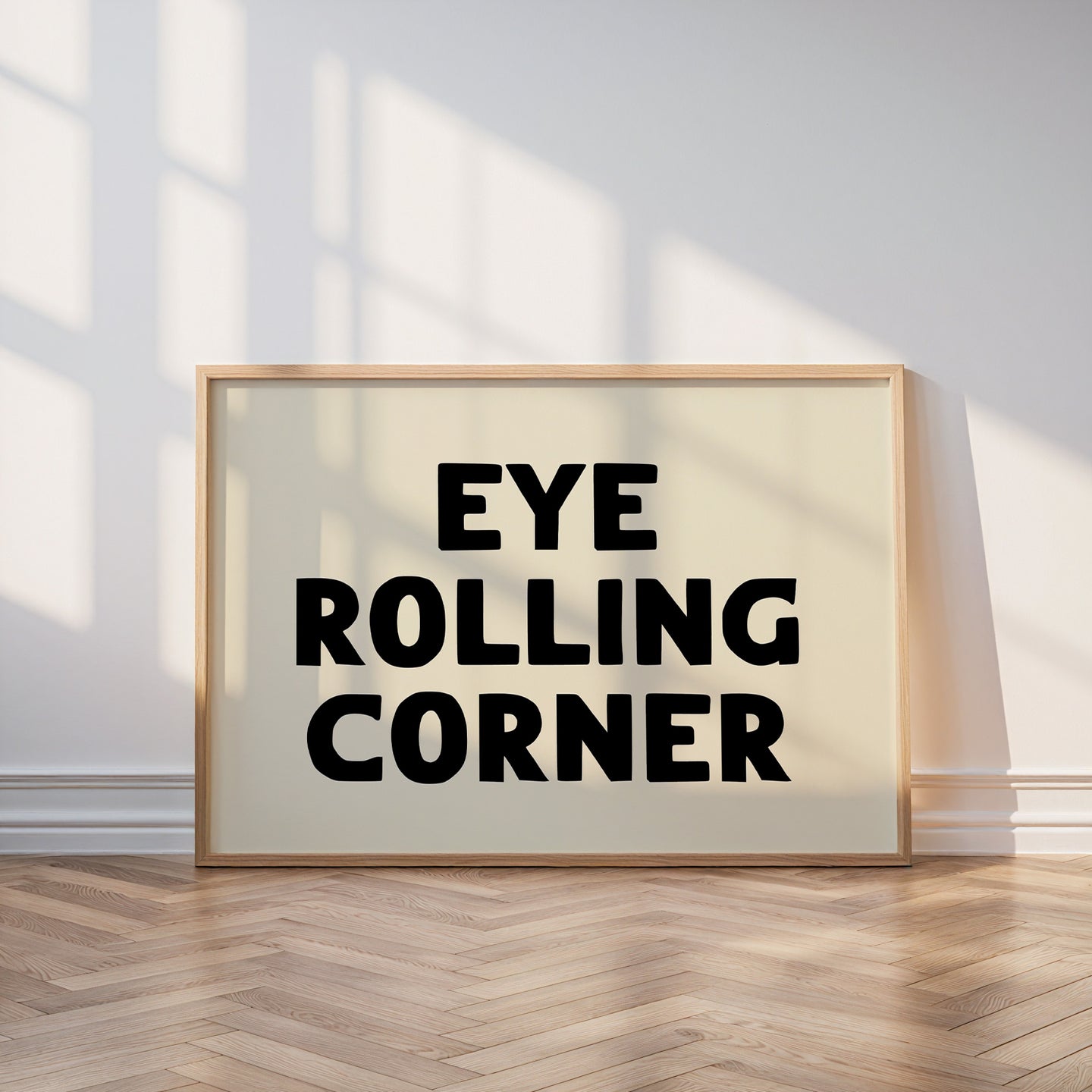 Eye Rolling Corner Print