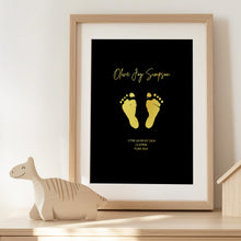 Load image into Gallery viewer, Baby Footprint Foiled Print
