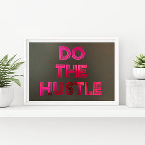 1970's Disco 'Do The Hustle' Print