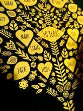 Load image into Gallery viewer, 50th Golden Anniversary Family Tree Print